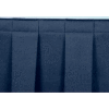 4'L Box-Pleat Skirting for 16"H Stage - Blue