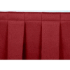 4'L Box-Pleat Skirting for 16"H Stage - Red