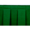 8'L Box-Pleat Skirting for 16"H Stage - Green