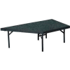 Stage Pie Unit with Carpet for 48"W x 16"H Stage Units - Grey