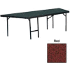 Stage Pie Unit with Carpet for 48"W x 24"H Stage Units - Red