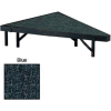 Stage Pie Unit with Carpet for 48"W x 8"H Stage Units - Blue