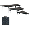 Stage Pie Set with Carpet for 36"W Stage Units - 8"H, 16"H & 24"H - Blue