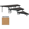 Stage Pie Set with Hardboard for 36"W Stage Units - 8"H, 16"H & 24"H