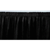 4'L Shirred-Pleat Skirting for 16"H Stage - Black