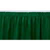 4'L Shirred-Pleat Skirting for 16"H Stage - Green