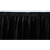 4'L Shirred-Pleat Skirting for 24"H Stage - Black