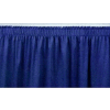 4'L Shirred-Pleat Skirting for 24"H Stage - Blue