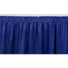 4'L Shirred-Pleat Skirting for 32"H Stage - Blue
