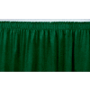4'L Shirred-Pleat Skirting for 32"H Stage - Green