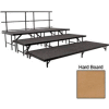 Stage Set with Hardboard - 96"L x 36"W - 8"H, 16"H, 24"H & Two Guard Rails