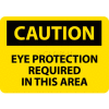 NMC C26RB OSHA signe, une Protection oculaire prudence nécessaire dans ce domaine, 10 "X 14", jaune/noir