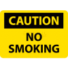 NMC C49RB signe de OSHA, n’attention de n’aucun fumer, 10 "X 14", jaune/noir