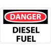 NMC D427P OSHA signe, Danger le carburant Diesel, 7 "X 10", blanc/rouge/noir
