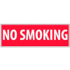 NMC M11R No Smoking Area signe, non fumeur, 4 "X 12", blanc/rouge
