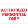 NMC M38P signe de zone réglementée, autorisé uniquement à un Personnel, 7 "X 10", blanc/rouge