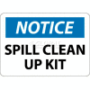 NMC N345PB signe de OSHA, remarquez Spill Clean Up Kit, 10 "X 14", blanc/bleu/noir