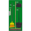 National Marker Janitorial Shadow Board Combo Kit,Green on White,General Purpose Composite-SBK104ACP