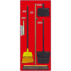 National Marker Janitorial Shadow Board Combo Kit, Rouge sur Noir, Pro Series Acrylique - SBK105FG (en)