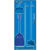 National Marker Dry Zone Shadow Board Combo Kit, Bleu/Bleu,68 X 30, Aluminium - SBK131AL (en)