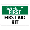 NMC SF41RB OSHA signe, Safety First - First Aid Kit, 10 "X 14", blanc/vert/noir