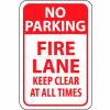 NMC TM47G signe de la circulation, aucune voie de feu Parking garder clairement à tout moment, 18 "X 12", blanc/rouge
