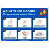 Lavez-vous les mains Signe, 10" X 14", Plastique