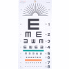 Tableau de test oculaire Tech-Med analphabète, 20 pi, finition mate non réfléchissante, 22 » x 11 »