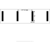 Newstripe NCAA Hash Mark Football Field Stencil, 1/8 » Thick, PolyTough, Plastic, White