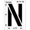 Newstripe 6 » Alphabet complet, 1/8 » Épaisseur, PolyTough, Plastique, Blanc