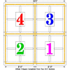 Newstripe 16' Pochoir officiel de 4 carrés, 1/8 » Épais, PolyTough, Plastique, Blanc