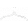 NAHANCO robe 900 Hanger moyen-lourd poids, 19" L, plastique-CL, Pkg Qty 100