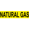 Marqueur de tuyau sensible à la pression NMC™, gaz naturel, 14 po L x 2-1/4 po H, paquet de 25