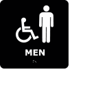 Graphic Braille Sign - Men - Black
