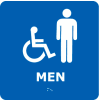 Graphic Braille Sign - Men - Blue