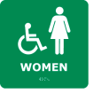 Graphic Braille Sign - Women - Gray
