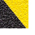 Grit Anti-Slip Tape - Yellow/Black - 4"W