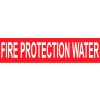 Marqueur de tuyau sensible à la pression NMC™, eau de protection contre l’incendie, 9 po L x 2-1/4 po H, boîte de 25