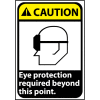 Caution Sign 14x10 Aluminum - Eye Protection Required