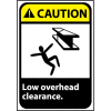 Caution Sign 14x10 Aluminum - Low Overhead Clearance