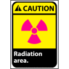Caution Sign 14x10 Vinyl - Radiation Area