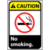 Caution Sign 14x10 Aluminum - No Smoking