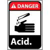 Danger Sign 14x10 Vinyl - Acid