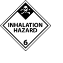 DOT Placard - Inhalation Hazard 6
