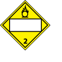 DOT Placard - Oxygen 2