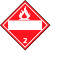 DOT Placard - Flammable Gas 2