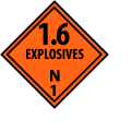 DOT Placard - Explosives N1