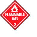 DOT Placard - Flammable Gas 2