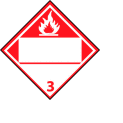 DOT Placard - Flammable 3