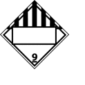 DOT Placard - Class 9 Blank